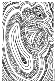 My serpent drawing © melabee m miller